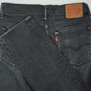 Levi 513 Mens Jeans 31x32 (Fits 31x30) Dark Wash Straight Leg Denim Pants Slim